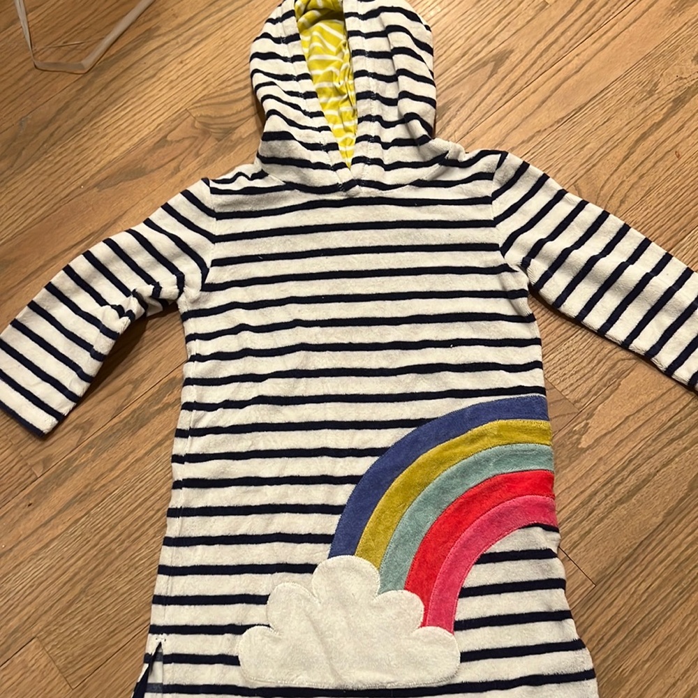 Mini Boden Terry Rainbow coverup size 3-4